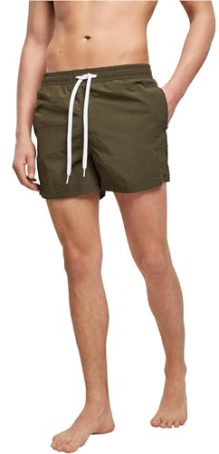 Build Your Brand Swim Shorts, Olive, 4XL