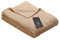Ibena Kuscheldecke Olbia 150x200 cm - flauschig, warm & waschbar, Fleecedecke beige einfarbig