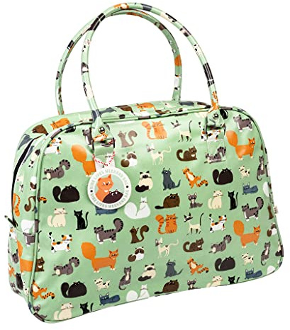 Nine Lives Cat Weekend Bag, katze, 48 cm x 32.5 cm x 14 cm