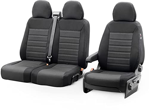 otoM Original Design Sitzbezüge aus Stoff 2+1 kompatibel mit Volkswagen T5 2003-2015