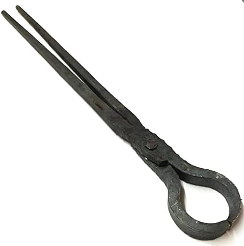 Blacksmith's Tongs Blacksmith's Tongs Blacksmith Tongs Round Nose Tongs for Anvil Knife Making Blacksmith's Tong 600mm 1.65kg for Engineer Blacksmith Forge