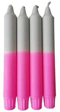 Lichtblick Kerzenmanufaktur/Dip Dye Kerzen/PINK GLOSS / 4er Set