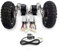 L-faster Kit catena motore con ingranaggio a doppia trazione da 25,4 cm, con ruota fuoristrada, interruttore di retromarcia per carriola elettrica, carrello, carro e bici (24 V 350 W max 11 km/h)