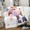 QROXY BTS Bangtan Boys Decken Fleecedecken for Erwachsene Kinder, 100% Mikrofaser,Weich Und Warm,für Schlafsofa Und Sofa (5,150x200cm)