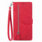 NEXCURIO Handyhülle für Samsung Galaxy S20 FE 5G Hülle Klappbar mit Kartenfäch Ständer Klapphülle Schutzhülle Leder Wallet Flip Case Cover Tasche Handytasche Stoßfeste - Rot