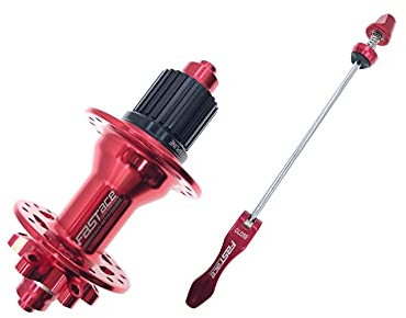 Fahrradnabe Disc-Kartenbremse MTB Mountainbike-Lager-hintere Fahrradnaben 32 Löcher 32h (Color : Red)