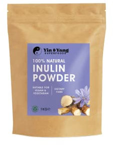 Premium Inulin Powder 1kg - Dietary Fibre from Chicory Root | Vegan, Non-GMO, Palm Oil Free | Fibre Supplement Made in The EU