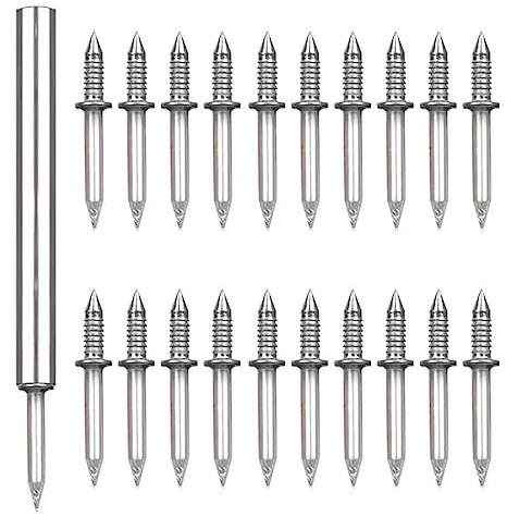 Lot de 200 clous sans couture à double tête pour plinthe, clous à double tête, vis invisible pour plinthe, clous cachés spéciaux pour plinthe