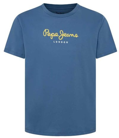 Pepe Jeans Herren Eggo N T-Shirt, Blue (Sea Blue), L