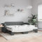 Festnight Tagesbett Ausziehsofa Ausziehbett Schlafsofa Polsterbett 90 x 190 cm Bettsofa Schlafsofa Einzelbett Funktionsbett Jugendbett Dunkelgrau
