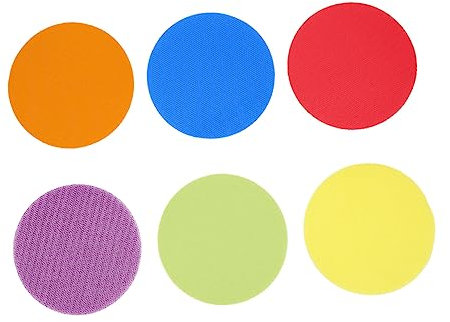 Zerodeko 72St Punktflecken im Klassenzimmer Spielzeuge Lernspielzeug Teppiche für Kinder Aufkleber Kindermarker, Abziehbilder, Spielzeug Boden Textmarker Applikationen Nylon