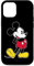 Hülle für iPhone 15 Disney Mickey Mouse Klassische Pose Schwarz