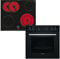 Siemen EQ110KA2B, Einbauherd-Set, Bestehend aus HE010FBA0 Herd, 60 x 60 cm, 3D Heißluft & EA631GNA1E Elektro-Kochfeld, Bräterzone, Restwärme, Rahmenlos aufliegend