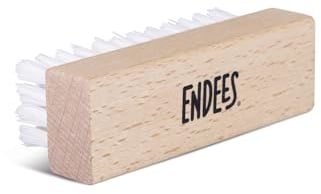 endees Brush Up (1 Pck) – Universal Shoe Cleaning Brush with Durable Synthetic Bristles & Wooden Handle – Leather, Suede & Fabric Shoes & Boots – Small, Compact, Portable Design – Shine, Polish, Dust