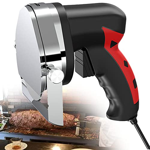 MLUENF Electric Kebab Slicer Doner Knife Shawarma Cutter Handheld BBQ Roast Meat Cutting Machine Gyro Knife Commercial Doner Kebab Machine