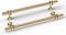 goldenwarm 15 Pack Gold Kitchen Handles Gold Drawer Handles, 160mm Hole Centers, Aluminum Alloy T bar Drawer Pulls