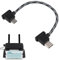 brileze Micro AB a tipo C Cable adaptador de dron controlador remoto de datos OTG Cable de 15 cm para DJI Mini/SE, Mavic Mini/Air/2 Pro Zoom/Pro Platinum ángulo recto USB C cargador conector RC