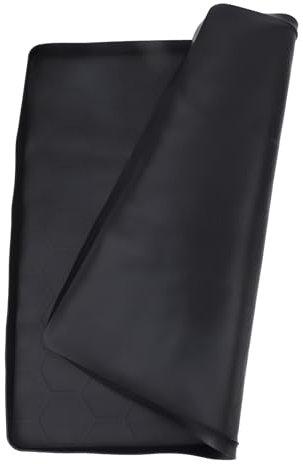 Fdit Tapis en Silicone, Tapis Anti-Fuite Résistant à l'usure Professionnel, pour Machine à Laver, Sèche-Linge, Réfrigérateur (Black)