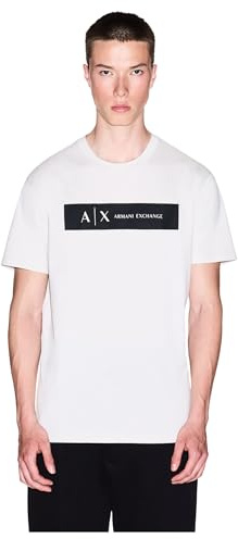 Armani Exchange Men's Short Sleeve Contrast Logo T-Shirt (Pack of 1)