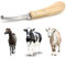 BommFu Coupe-ongles pour moutons, outil de coupe-sabot de maréchal-ferrant, Coupe-sabots en acier inoxydable à prise confortable, Manche en bois coupe de précision cisaille soin du cheval sabot pour