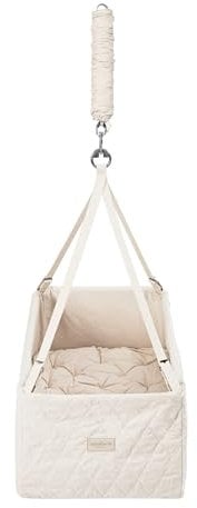 MOONBOON Wiege - Natur - 80L x 45B x 30H cm - Flache Basis & Sanfte Schaukelbewegung - Geräumiger, Sicherer & Beruhigender Schlafplatz