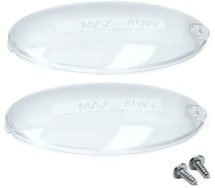 2 x Dunstabzugshauben-Lampen-Abdeckplatte, kompatibel mit Zanussi 50248796000