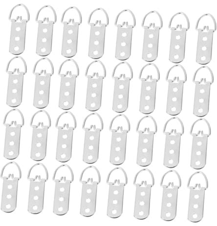 DOITOOL 50stücke Bilderrahmenaufhänger Robuste Dreilochaufhänger Gemäldeaufhänger Silber