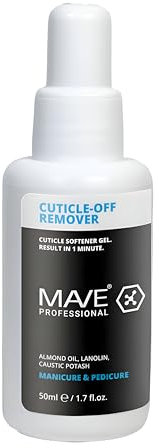 MAVE Cuticle-Off Remover Nagelhautentferner– Weichmacher Gel mit Mandelöl & Lanolin – für Maniküre & Pediküre – Pflege für Nagelhaut & Nagelwall – 50 ml