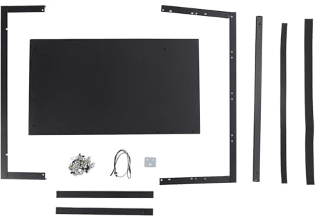 Luocute Computer Open Case Rack, Unterstützt 8 GPU -Grafikkarten für ATX MATX Flex Motherboard, mit Adapterkabeln, Kühlsystem, Mehreren Lüfterschlitzen, SSD -HDD -Speicherplatz
