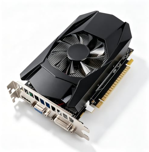 HERCHR Scheda Grafica GDDR5 da 4 GB, Frequenza Core HD7670 128 Bit 650 MHz, Supporta la Scheda Video DirectX 11 PCI Express X16 2.1 per Giochi per PC