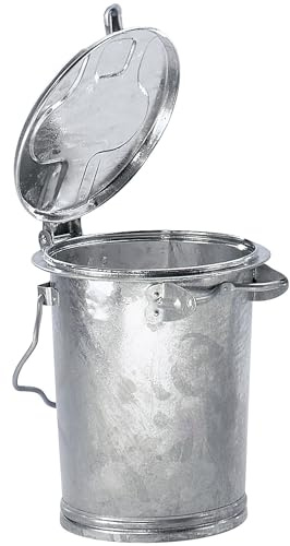 kaiserkraft | System Mülltonne | Stahl | Volumen 35 l | HxØ 450 x 330 mm | feuerverzinkt