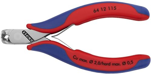 KNIPEX Tools 64 12 115 Electronics End Cutting Nippers, 4.5-Inch