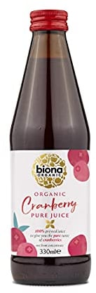 Biona Organic Cranberry Pure Super Juice 330 ml (Pack of 2)