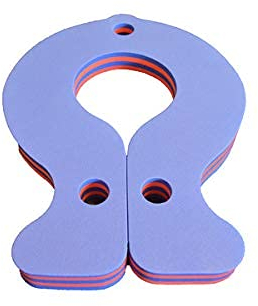 Schwimmbrett Fisch 400x300x38mm Stripes Gestreift Auftriebshilfe Baby Kleinkind Erwachsene (BLAU)