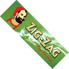 Zig Zag green cut corner standard size rolling papers 20 booklets