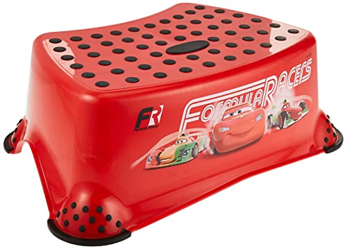 keeeper Cars Tritthocker, Ab ca. 18 Monate bis ca. 10 Jahre, Anti-Rutsch-Funktion, Tomek, Rot