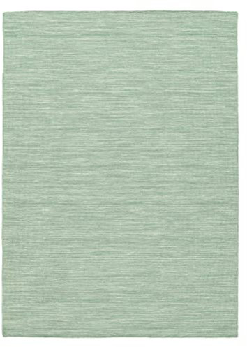 RugVista, Kelim Loom, Teppich, Mittelflor Teppich, 160 x 230 cm, Rechteckiger, Moderner Kelim Teppich, Wolle, Flur, Schlafzimmer, Küche, Wohnzimmer, Mint Grün, Türkis