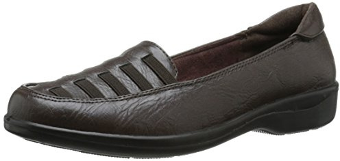 Easy Street Women's Genesis Flat, Brown Burnish, 12 M US