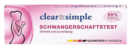 Clear & Simple HCG Midstream Schwangerschaftstest 2 Tests