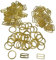 Mangocore 100 Stück/Lot BH Silber/Gold/Rotgold Haken Ringschieber 10 mm/12 mm/15 mm 15mm gold color gold