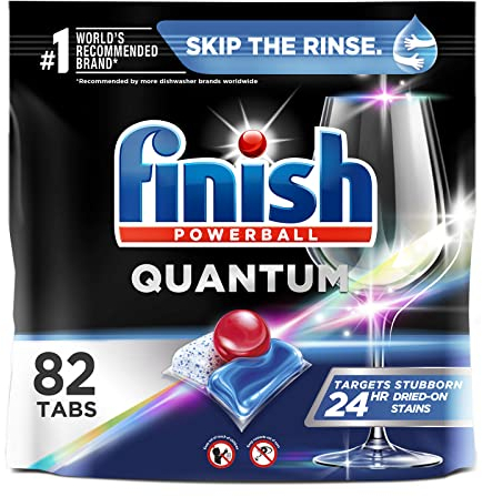 Finish Quantum Powerball - Boîte de 82 tablettes pour lave-vaisselle (l’emballage peut varier)