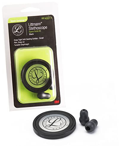3MTM Littmann 40011 Stethoskop-Ersatzteile, Master CardiologyTM, Schwarz