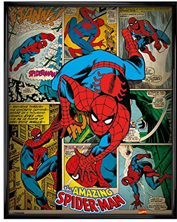 Gerahmtes Mini-Poster Spider-Man Comic Book Crusader, 40 x 50 cm