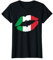 Italien Italienische Flagge Kuss Lippen Fußball Fan Geschenk T-Shirt