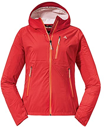 Schöffel Damen 2.5L Jacket Tegelberg L, wasserdichte, winddichte Outdoorjacke, atmungsaktive Übergangsjacke mit geruchshemmender Innenseite, lollipop, 46