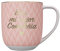 DRAEGER PARIS 1886 - Taza Cerámica Elegante Eres mi Mejor Compañía - Diseño Chic en Azul o Rosa - 320 ml - Apta para Lavavajillas - Mensaje en Oro Caliente - Ideal para Decoración