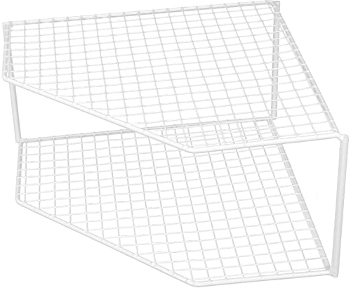 SHERCHPRY pot shelf stand floor pan organizer pan lid stand Kitchen pan rack bathroom shelf kitchen shelf desk top shelf wear-resistant pan organizer tripod wine bottle wrought iron white