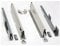 Cajón de cocina AZERODESIGN altura 84mm guías de freno de extracción total, rieles de hasta 50 kg de peso, color en gris laterales regulables, para cocinas,cajoneras, armarios (500MM)