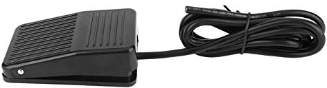 Grand Bouton Poussoir momentané Interrupteur au Pied étanche Pédale Interrupteur de Verrouillage Noir Tfs 01 250Vac 10A Anti-dérapant momentané Contrôleur de Pied Interrupteur de (2 mètres de long)