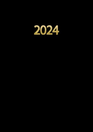 2024: Kalender 2024 Buchkalender 1 Tag 1 Seite I Kalenderbuch 2024 12 Monate Von Januar Bis Dezember I Jahresplaner | Din A4